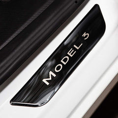 Tesla Model 3 Front / Real Door Sill Cover Protector (4 pcs) (2017-2023) - Evooor