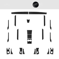 Premium Carbon Fiber Interior Trim Wrap Decal Set for Tesla Model 3 - Evooor