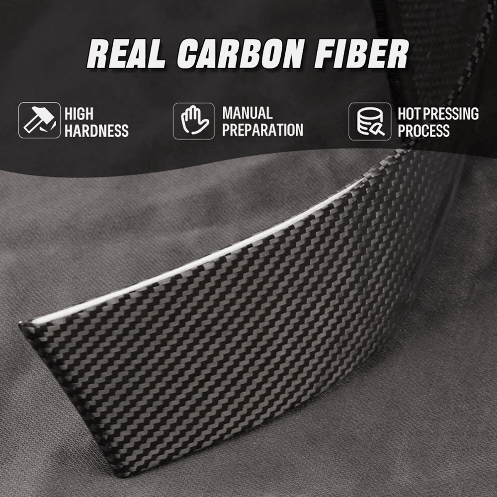 High-Quality Carbon Fiber Rear Trunk Inner Panel Protectors (Set of 2) for Tesla Model X 2022 and Beyond - Evooor