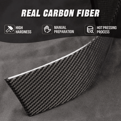 High-Quality Carbon Fiber Rear Trunk Inner Panel Protectors (Set of 2) for Tesla Model X 2022 and Beyond - Evooor