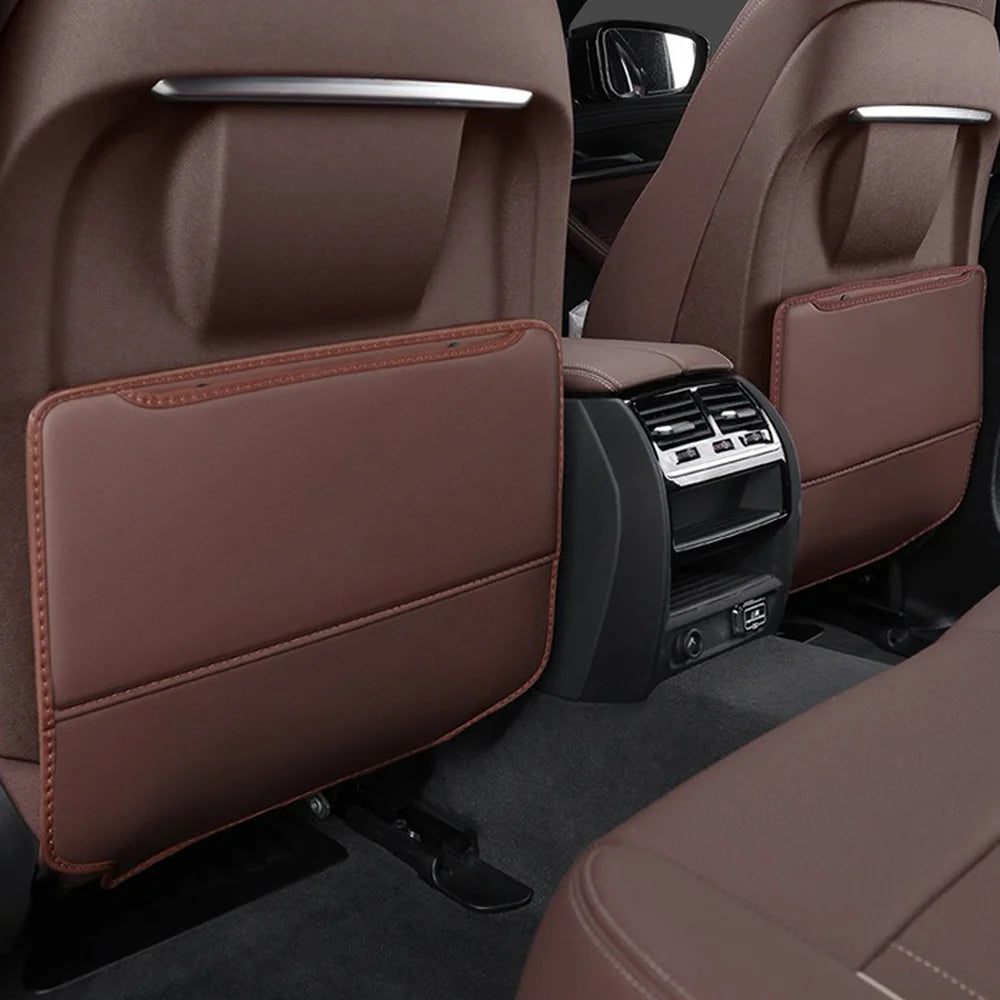 Leather Seat Back Anti-Kick Mat For VW ID.3 - Evooor