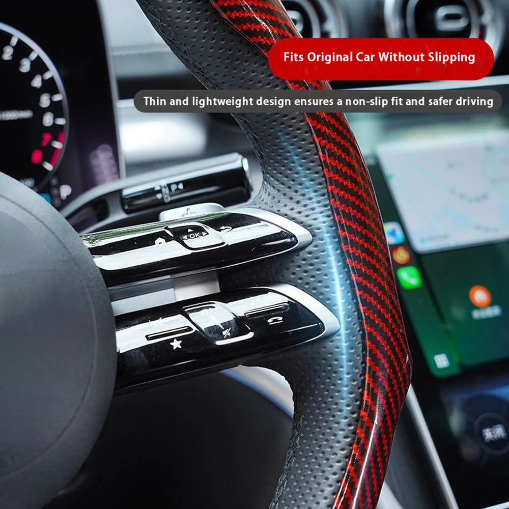 ABS Carbon Fiber Texture Steering Wheel Cover For VW ID.4 2025 - Evooor