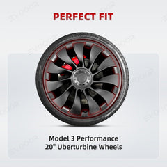 All-In-One Rim Protector For Tesla Model 3 Performance 20-Inch Uberturbine Wheel - Evooor