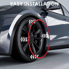 Model Y/3/S/X Wheel Rim Protectors Guard Alloy Wheel from Curb Rash (Set of 4 Rim Protectors) for Tesla(2012-2023) - Evooor