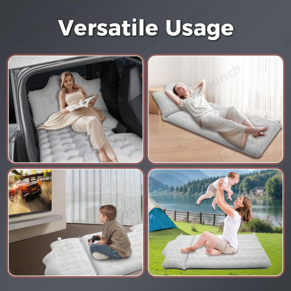 Tesla Cybertruck Inflatable Car Camping Mattress with Rear Seat Support - Evooor