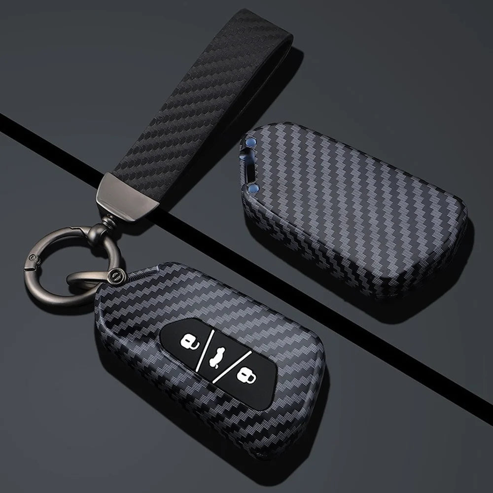 ABS Carbon Fiber Texture Car Key Case Cover For VW ID.3 2025 - Evooor