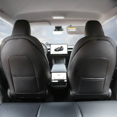 Leather Kick Mat Seat Back Protector for Tesla Model Y Juniper 2025+ - Evooor