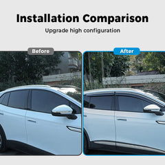 Acrylic Side Window Rain Guards For VW ID.4 2021-2025(4Pcs) - Evooor