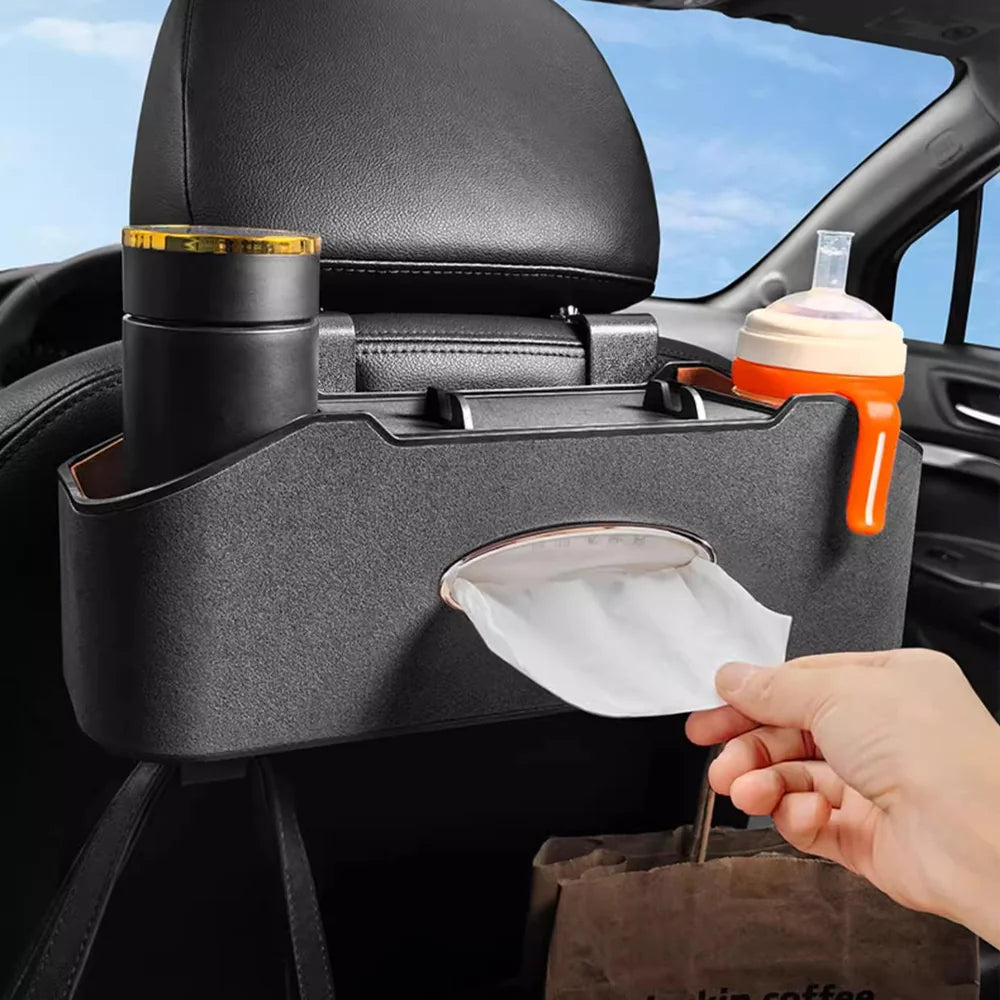 Alcantara Seat Back Multi-functional Storage Box For VW ID.4 2024-2025 - Evooor