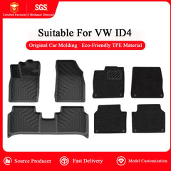TPE Rear Trunk Mat For VW ID.4 2021-2025 - Evooor