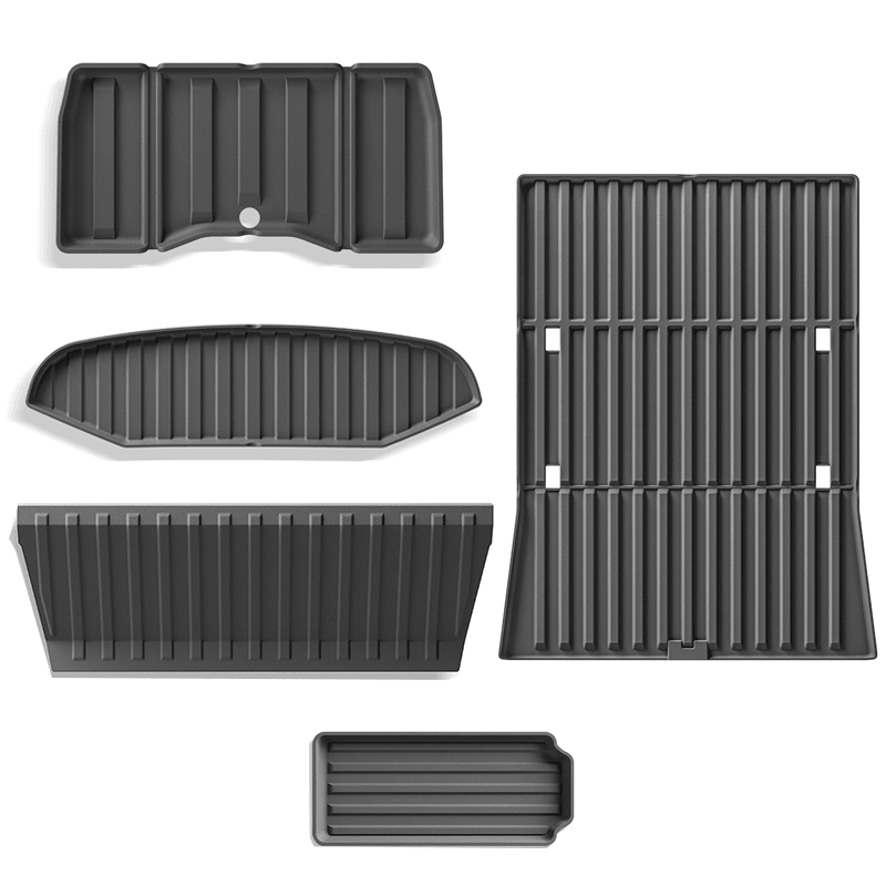All Weather TPE Floor Mats Cargo Liners Set for Cybertruck - Evooor
