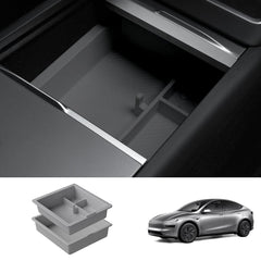Multi-Functional Center Console Organizer for Tesla Model Y Juniper 2025+ - Evooor
