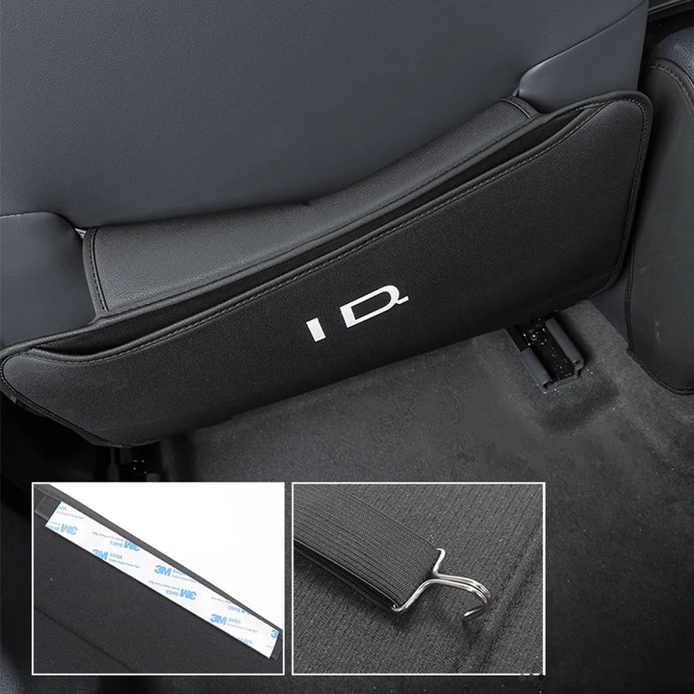 Leather Rear Seat Back Anti-Kick Mat For VW ID.3 - Evooor