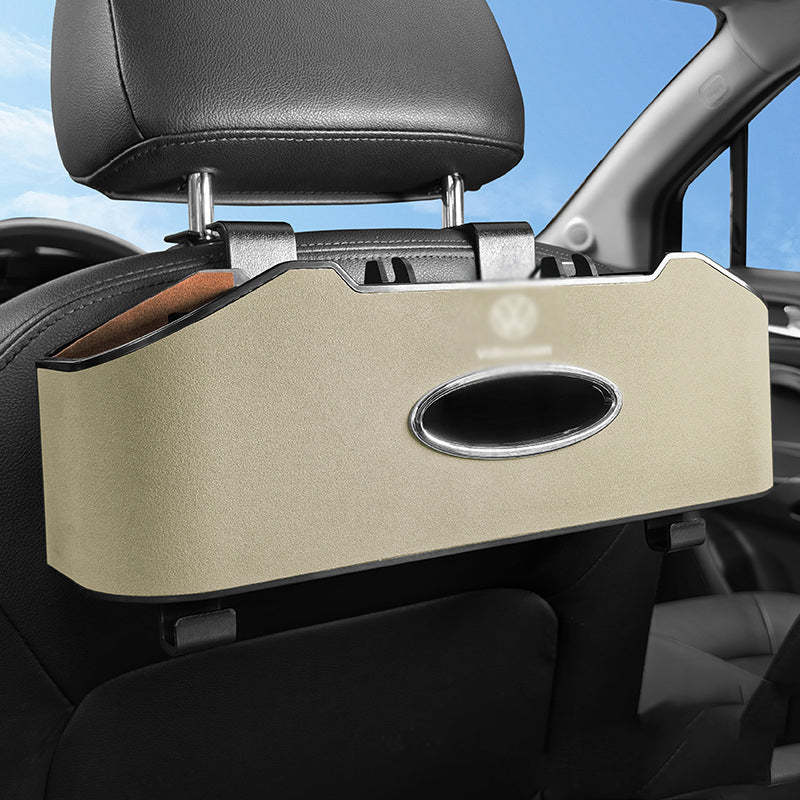 Alcantara Seat Back Multi-functional Storage Box For VW ID.4 2024-2025 - Evooor
