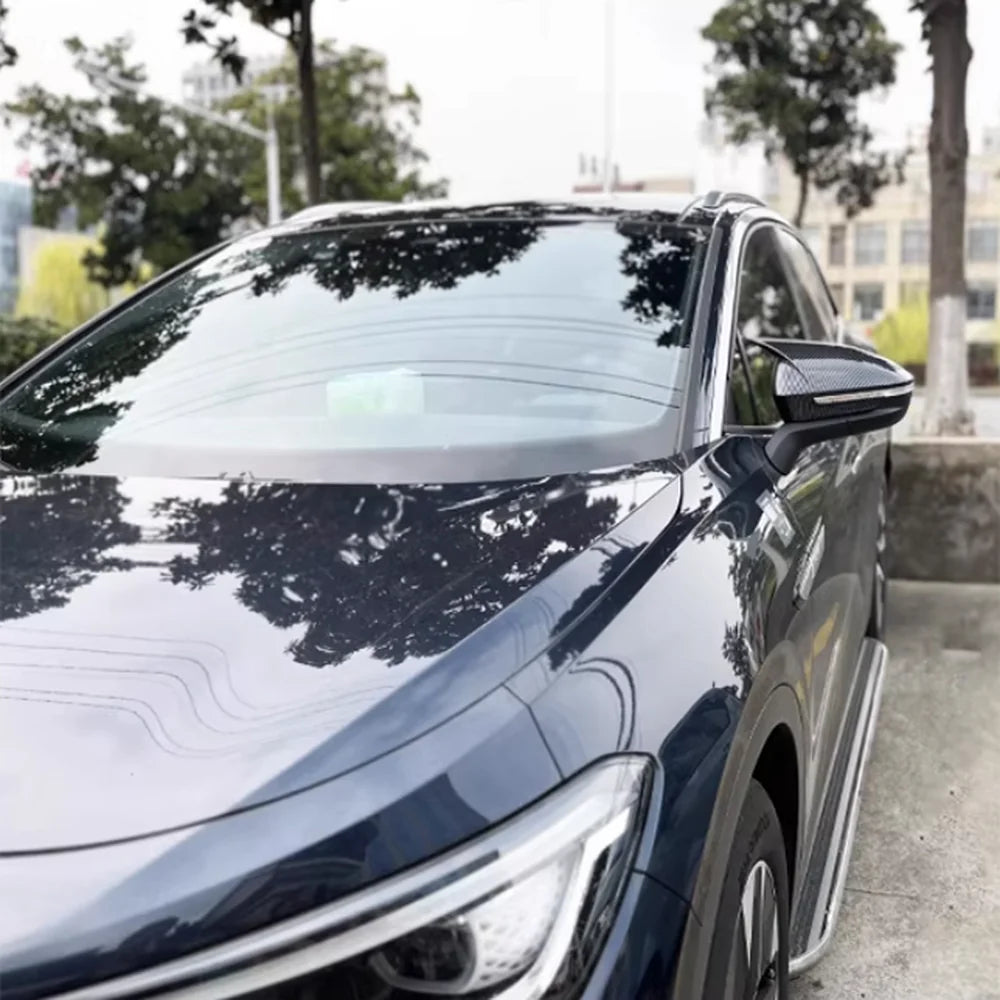 ABS Bull Horn Style Rearview Mirror Covers For VW ID.4 2021–2025 (2PCS) - Evooor