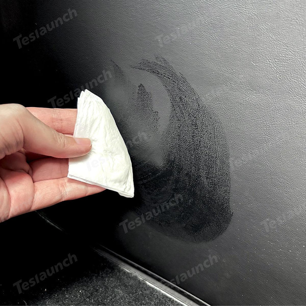 Center Console Side Kick Protectors – Leather Covers for Tesla Model Y Juniper 2025+ - Evooor