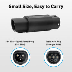 NACS/Tesla to Type 2 EV Charge Adapter for Tesla Model 3/Y/S/X/Cybertruck - Evooor