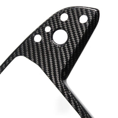 Premium Carbon Fiber Steering Wheel Cover Trim Panel - Compatible with Tesla Model S/X (2021-2024) - Sleek and Durable Upgrade - Evooor