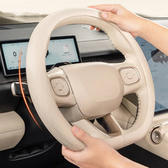 Nappa Leather D-Shaped Steering Wheel Cover For VW ID.3 2025 - Evooor