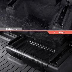 Multi-Functional Rear Flip-Top Trash & Storage Bin for Tesla Model Y Juniper 2025+