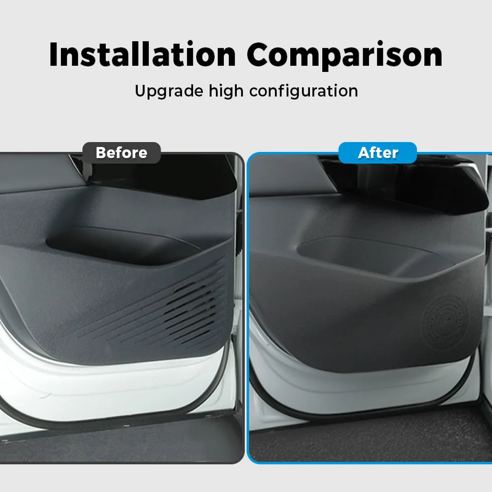 Leather Door Anti-Kick Protective Panel For VW ID.4 2021-2025(4Pcs) - Evooor