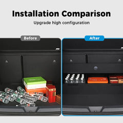 Alcantara Rear Trunk Storage Box For VW ID.4 2021-2025 - Evooor