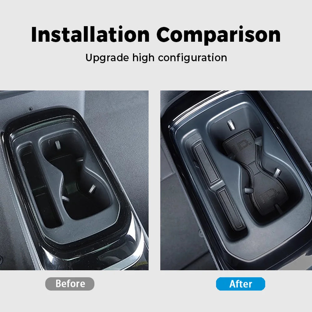 Leather Car Interior Slot Mats 9Pcs For VW ID.4 2021-2025 - Evooor