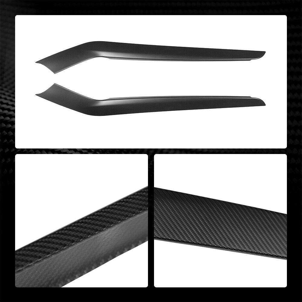 Luxury Gloss Carbon Fiber Interior Trim Panel Upgrade compatible with Tesla Model 3 (2024 and newer) - Side Console Accent Kit - Evooor