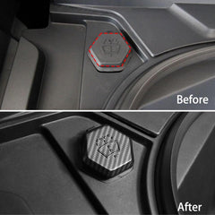 Windshield Washer Fluid Filler Cap Cover (Carbon Fiber Pattern ABS) for Tesla Cybertruck - Evooor