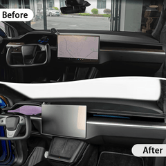 High-Quality Carbon Fiber Dashboard Protectors for Tesla Model S/X 2022 and Beyond - Evooor