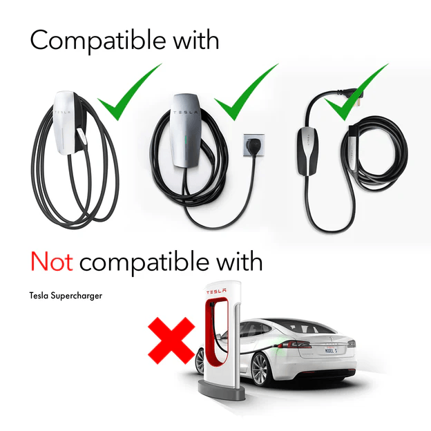 High-Quality Tesla Electric Vehicle Charging Cable with Extension Length - Evooor