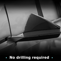 Rear View Mirror Covers (Carbon Fiber Pattern ABS) (1 Pair) for Cybertruck - Evooor