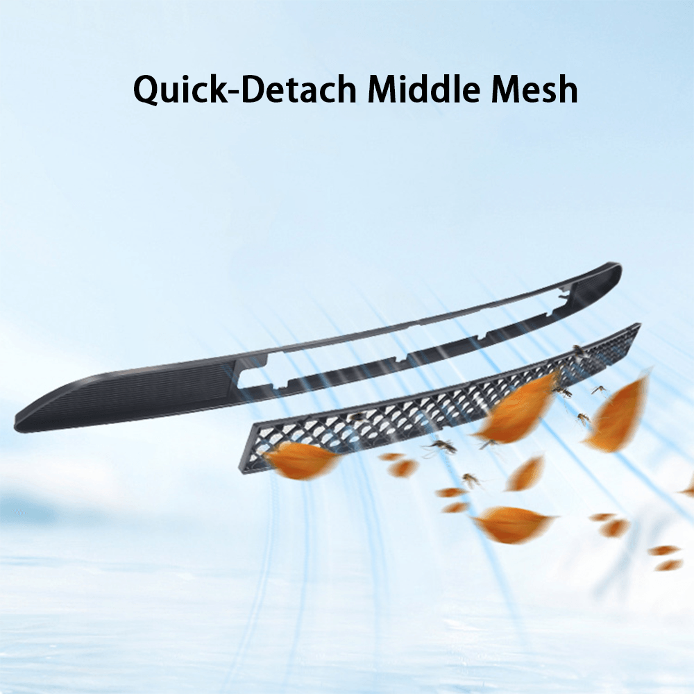 Tesla Model 3 2024+ Front Bumper Stainless Steel Radiator Grille Insert Deflector - Evooor