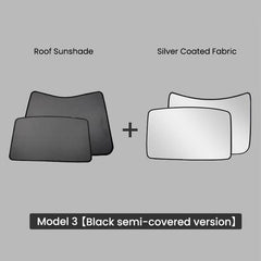 Model 3 Glass Roof / Sunroof Sunshade for Tesla(2017-2020) Sun Visor Accessories - Evooor