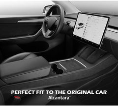 Model 3/Y Alcantara Center Console Side Trim Cover for Tesla(2017-2023) - Evooor