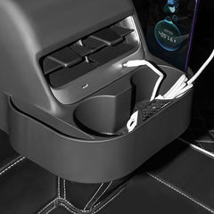 Customizable Rear Exhaust Cup Holder Organizer Tray for Tesla Model 3 and Model Y - Evooor