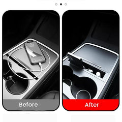 Model 3/Y Phone Storage Organizer Central Control Storage Box For Tesla(2022-2023) - Evooor