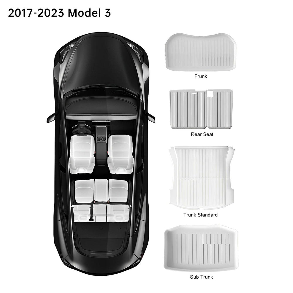 Model 3/Y TPE Frunk & Trunk Cover For Tesla ( 2017-2023) - Evooor