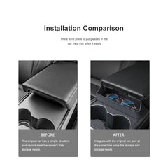 Model 3/Y Center Console Armrest Glasses Box for Tesla(2021-2023) - Evooor