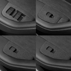 Model 3/Y Tesla Alcantara Window Switch Button Cover for Tesla(2017-2023)-for Left Hand Drive - Evooor