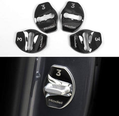 Tesla Model 3/Y Door Latch Lock Covers CF Coated (Set Of 4) - Evooor