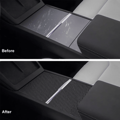 Premium Vinyl Center Console Skin Guard for Tesla Model 3 - Protective Wrap for Highland 2024+ Configuration - Evooor