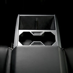 Carbon Fiber Style Center Console Cup Holder Panel Trim Cover for Tesla Cybertruck - Evooor