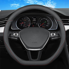Nappa Leather D-Shaped Anti-Slip Steering Wheel Cover For VW ID.3 2025