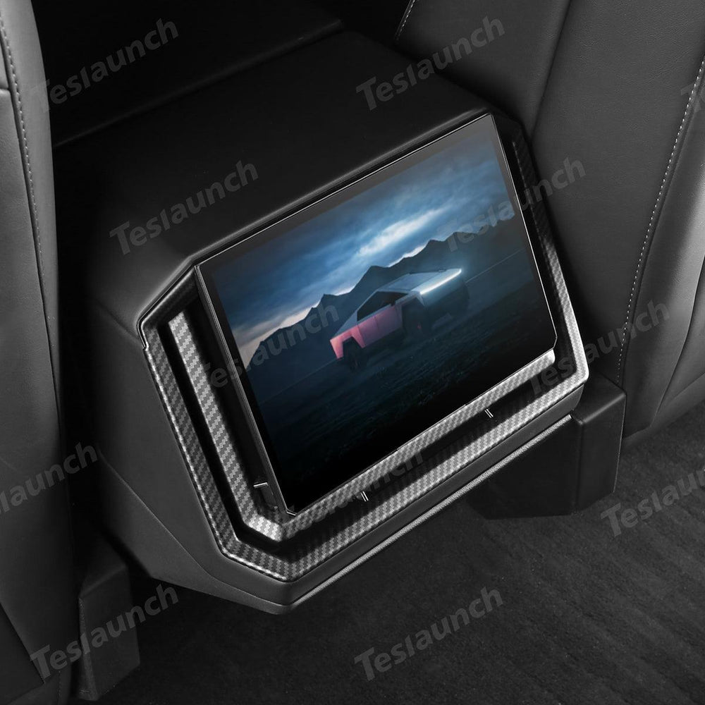 Carbon Fiber Style Rear Air Conditioning Vent Trim Cover for Tesla Cybertruck - Evooor