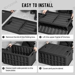 Foldable Vault Cargo Storage Bins for Cybertruck - Evooor