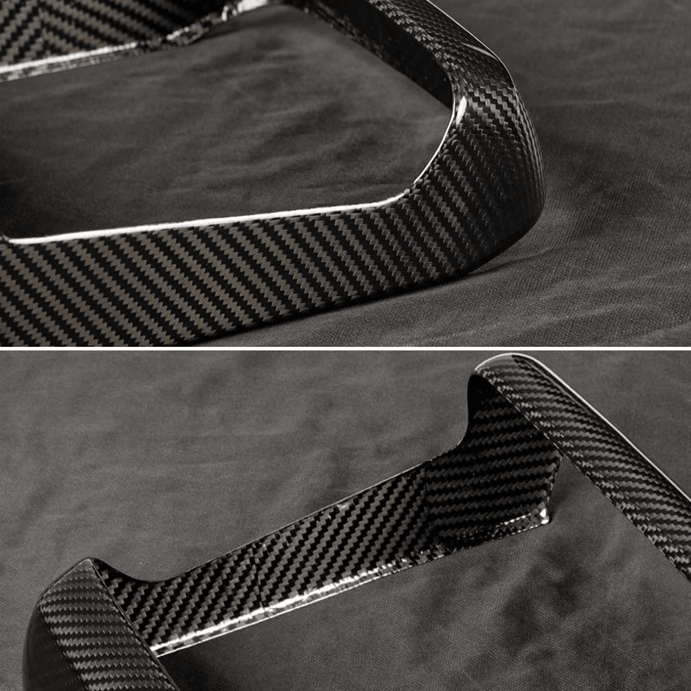 High-Quality Carbon Fiber Rear Air Conditioning Vent Cover for Tesla Model S/X 2022 and Beyond - Evooor