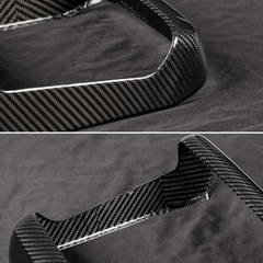High-Quality Carbon Fiber Rear Air Conditioning Vent Cover for Tesla Model S/X 2022 and Beyond - Evooor