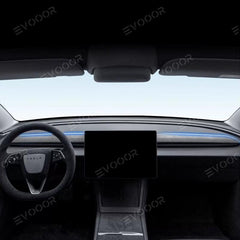 2024 Model 3 Highland Alcantara Dashboard Fabric Decorative Sticker Cover For Tesla - Evooor