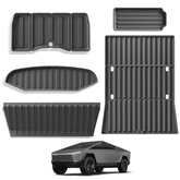 All Weather TPE Floor Mats Cargo Liners Set for Cybertruck - Evooor
